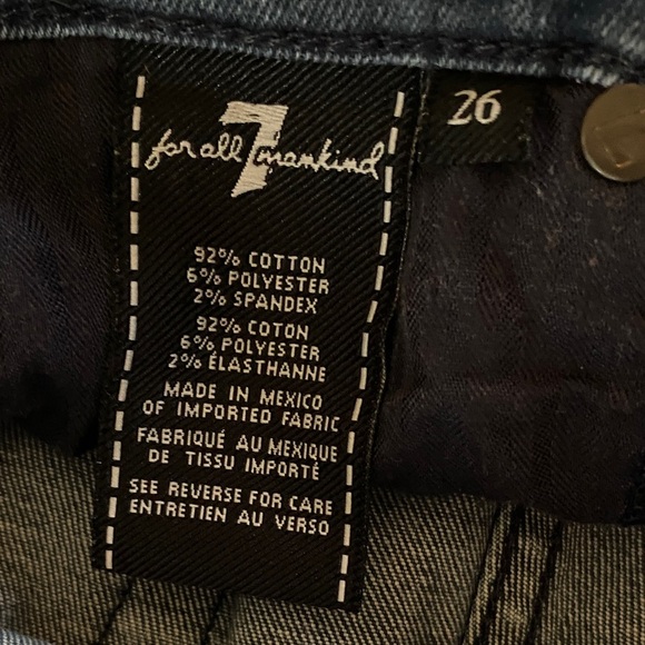 Seven For Mankind vintage Skinny size 26 Dark Blue Denim Jeans - Picture 5 of 6